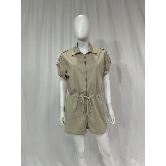 Pistola 'Meg' White Short Sleeve Zip Front Romper Size S - Picture 2 of 5